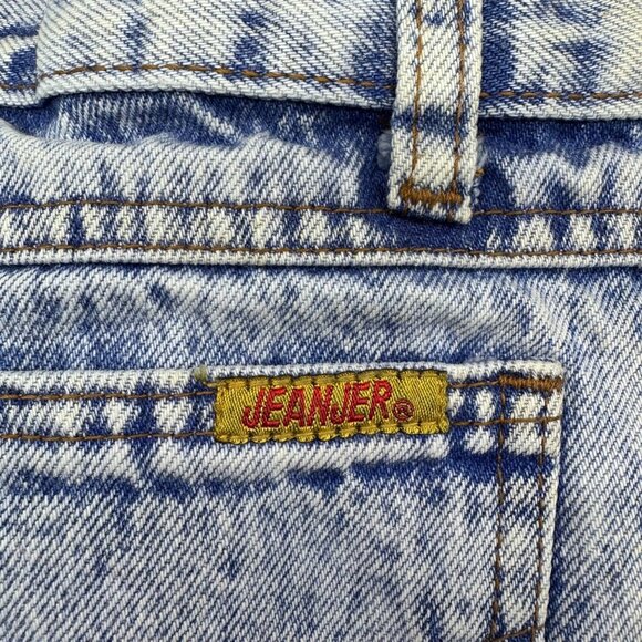 Vintage High Waisted Jeans Acid Wash Denim Mom Style 1980s Jeanjer By Jordache - Picture 4 of 12